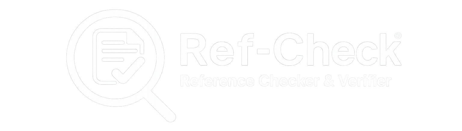 Ref-Check – Reference Checker & Verifier